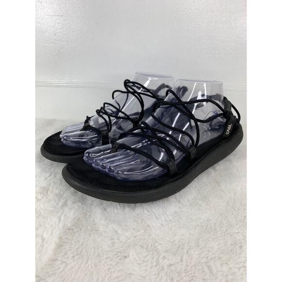 Teva Voya Infinity Black Women’s Slip-On Sandals 1019622 Size 9 - Picture 1 of 7